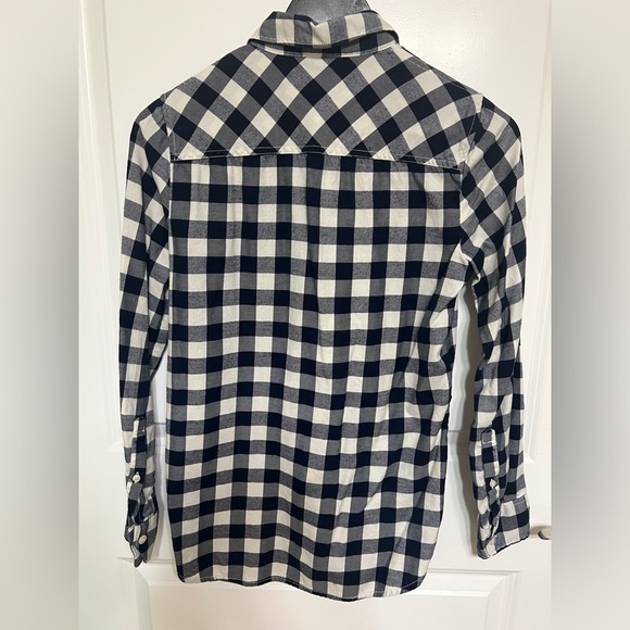J. Crew blue & white checkered button up size XS - Picture 7 of 13